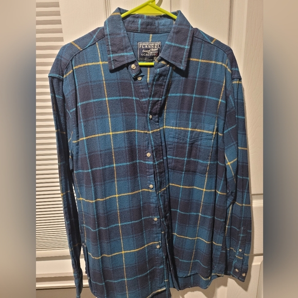 Cactus Other - Mens blue large flannel